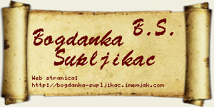 Bogdanka Šupljikac vizit kartica